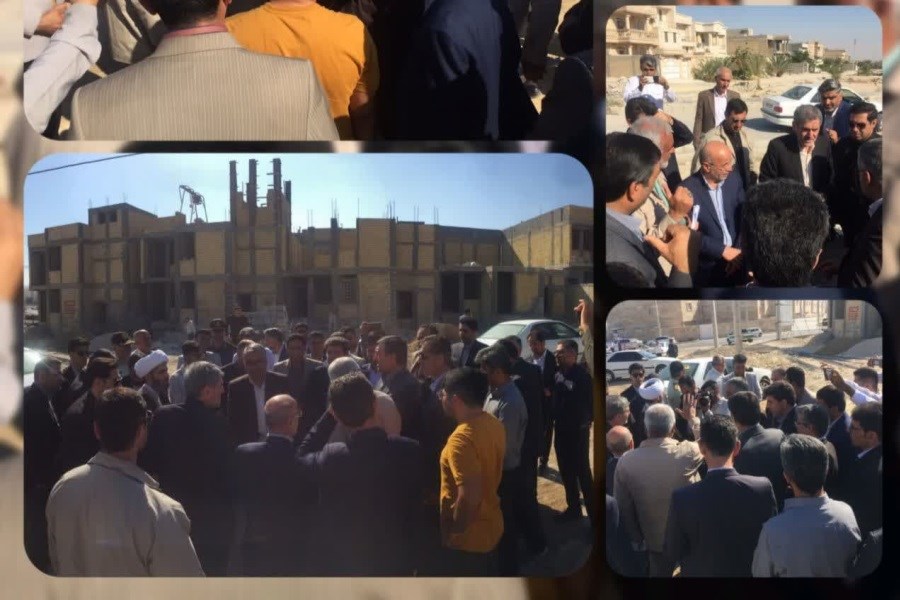 بازدید استاندار فارس از پروژه نهضت ملی مسکن در شهر لامرد