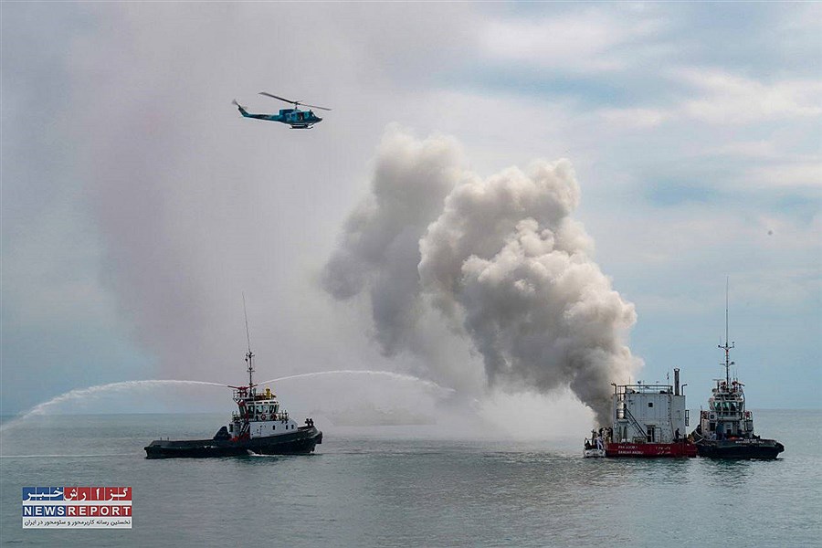 آغاز عملیات اطفای حریق توسط تیم‌های امدادی ایران و روسیه