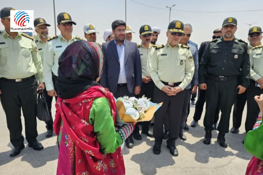 حضور فرمانده انتظامی استان فارس در شهرستان لامرد