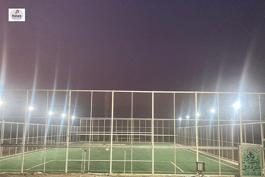 روشنایی چمن مصنوعی قلعه محمدعلی اجرا گردید